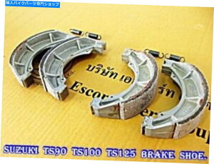 Brake Shoes �X�Y�LTS90 TS100 TS125 TS185 TC100 TC125�u���[�L�V���[�Y2SET��BI1187�� Fit SUZUKI TS90 TS100 TS125 TS185 TC100 TC125 BRAKE SHOE 2SET #BI1187#