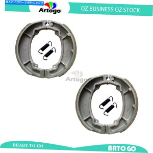 Brake Shoes �X�Y�LFR 50 1974 1976 1977 1978 1979 1980 1980�̃t�����g+���A�u���[�L�V���[�Y Front+Rear Brake Shoes For Suzuki FR 50 1974 1975 1976 1977 1978 1979 1980 1981�y���s�A���i�z
