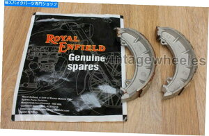 Brake Shoes Royal Enfield Bullet 7 �C���`�t�����g�u���[�L�V���[�Y�Z�b�g�{���̃p�[�g��145585/a�B�V���� ROYAL ENFIELD BULLET 7 INCH FRONT BRAKE SHOE SET GENUINE PART #145585/A . NEW�y���s�A���i�z