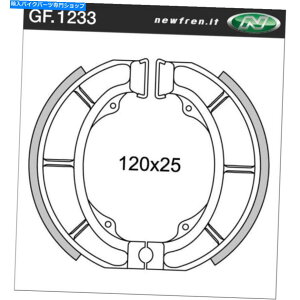 Brake Shoes ���A�u���[�L�V���[�Y�t�B�b�g�{���E�F��PGO Sym 100 Arriba 2004 2005 S4S Rear Brake Shoes Fit BOLWELL PGO SYM 100 ARRIBA 2004 2005 S4S�y���s�A���i�z