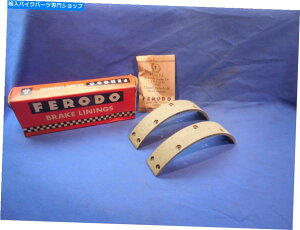 Brake Shoes BSA A65 B44 A50���A�u���[�L���C�i�[BS9/1�t�F���h66-70���19-7717 F8 BSA A65 B44 A50 Rear Brake Liners BS9/1 Ferodo 66-70 Lightning 19-7717 F8�y���s�A���i�z