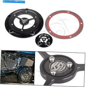 Engine Covers CNC RSD�N���A�_�[�r�[�^�C�~���O�J�o�[�n�[���[�c�[�����O�_�C�i�\�t�g�A�C�����[�h�L���OFlhx CNC RSD Clear Derby Timing Cover For Harley Touring Dyna Softail Road King FLHX�y���s�A���i�z
