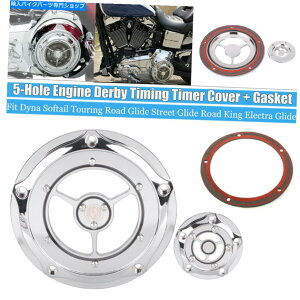 Engine Covers �N����RSD�_�[�r�[�^�C�~���O�^�C�}�[�J�o�[�n�[���[�t�@�b�g�{�[�C�_�C�i�w���e�[�W�\�t�g�A�b Chrome RSD Derby Timing Timer Cover For Harley Fatboy Dyna Heritage Softail USA�y���s�A���i�z