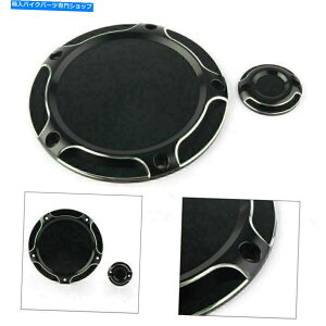 Engine Covers �_�[�r�[�^�C�~���O�^�C�}�[�J�o�[�n�[���[�G���N�g���g���C�O���C�h�X�g���[�g���[�h2014-18�̃J�o�[ Derby Timing Timer Cover Black For Harley Electra Tri Glide Street Road 2014-18�y���s�A���i�z