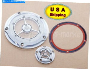 Engine Covers USA RSD Clarity 5�z�[���_�[�r�[�^�C�}�[�J�o�[�n�[���[�r�b�O�c�C���c�A�[1999-2014 USA RSD Clarity 5 Hole Derby Timer Cover for Harley Big Twin Touring 1999-2014�y���s�A���i�z