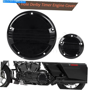 Engine Covers 5z[CNC_[r[^C}[GWJo[n[[GNggCOCh\tgACɓKĂ܂ 5 Hole CNC Derby Timer Engine Cover Fit For Harley Electra Tri Glide Softail