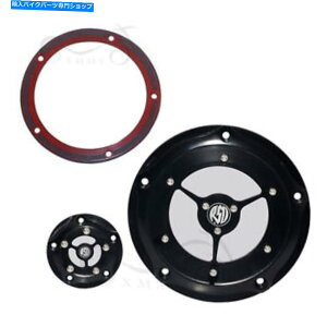 Engine Covers �u���b�NRSD�N���A�_�[�r�[�^�C�~���O�^�C�}�[�J�o�[�n�[���[�_�C�ifxdwg�t�@�b??�g�{�[�Clo flstfb Black RSD Clear Derby Timing Timer Cover For Harley Dyna FXDWG Fatboy Lo FLSTFB�y���s�A���i�z