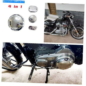 Engine Covers 4IN1�X�J���G���W���_�[�r�[�^�C�~���O�^�C�}�[�J�o�[�n�[���[�X�|�[�c�X�e����XL 883 1200 4IN1 Skull Engine Derby Timing Timer Cover For Harley SportsterIron XL 883 1200�y���s�A���i�z