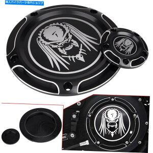 Engine Covers ubNCNC 5z[_[r[^C}[|CgJo[n[[_CiGNgOCh\tgAC Black CNC 5-Hole Derby Timer Point Cover For Harley Dyna Electra Glide Softail