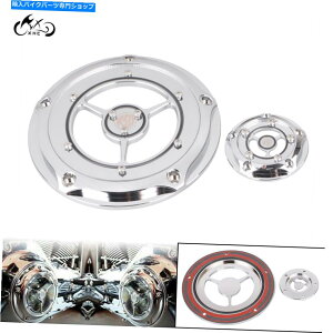 Engine Covers RSD Clarity Chrome�_�[�r�[�^�C�}�[�J�o�[+�n�[���[�\�t�g�A�C���t�@�b�g�{�[�C�_�C�iFLHTC�̃K�X�P�b�g RSD Clarity Chrome Derby Timer Cover+Gasket For Harley Softail Fatboy Dyna FLHTC�y���s�A���i�z