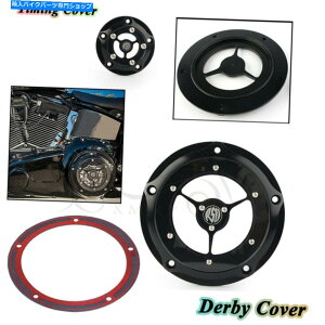Engine Covers �u���b�NRSD�N���A�_�[�r�[�^�C�~���O�^�C�}�[�J�o�[�n�[���[�_�C�iFXDWG�t�@�b�g�{�[�CLO�̃K�X�P�b�g Black RSD Clear Derby Timing Timer Cover Gasket For Harley Dyna FXDWG Fatboy Lo�y���s�A���i�z