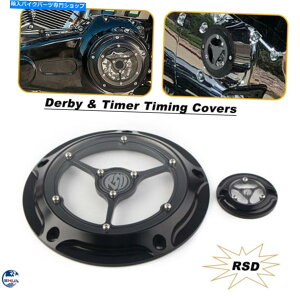 Engine Covers RSD�_�[�r�[�^�C�~���O�^�C�}�[�J�o�[�n�[���[�G���N�g���O���C�h�E���g���N���V�b�N2016-later RSD Derby Timing Timer Covers For Harley Electra Glide Ultra Classic 2016-Later�y���s�A���i�z