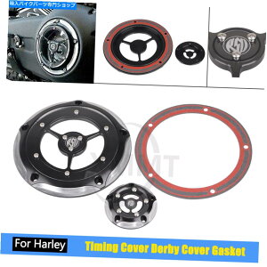 Engine Covers RSD�N���A�_�[�r�[�^�C�~���O�^�C�}�[�J�o�[�n�[���[�X�g���[�g�O���C�hFLHX�t�@�b�g�{�[�CFLSTF�ɓK���Ă��܂� RSD Clear Derby Timing Timer Cover Fit For Harley Street Glide FLHX Fatboy FLSTF�y���s
