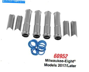Engine Covers n[[~EH[L[8GCgM8 60952pNvbVbh`[uJo[Lbg Chrome Pushrod Tube Cover Kit For Harley Milwaukee 8 Eight M8 60952