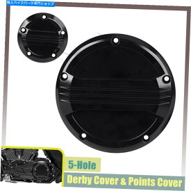 Engine Covers CNCブラックダービータイミングタイマーカバーハーレーダイナエレクトラストリートグライドファットボーイ CNC Black Derby Timing Timer Cover For Harley Dyna Electra Street Glide Fatboy