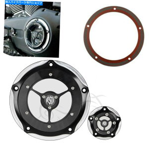 Engine Covers ハーレーのクリアRSDダービータイマーカバー99-17ダイナソフトアイルストリートロードグライドFLHR Clear RSD Derby Timer Cover For Harley 99-17 Dyna Softail Street Road Glide FLHR