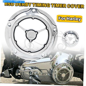 Engine Covers Chrome RSD�_�[�r�[�^�C�~���O�^�C�}�[�J�o�[�n�[���[���[�h�X�g���[�g�O���C�hCVO FLHXSE FLHX Chrome RSD Derby Timing Timer Cover For Harley Road Street Glide CVO FLHXSE FLHX�y���s�A���i�z
