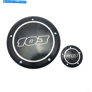 Engine Covers 103�N���b�`�_�[�r�[�J�o�[���^�C�~���O�^�C�}�[�J�o�[�n�[���[�c�A�[�\�t�g�A�C���_�C�i�ɓK���Ă��܂� 103 Clutch Derby Cover & Timing Timer Cover Fits For Harley Touring Softail Dyna�y���s�A��