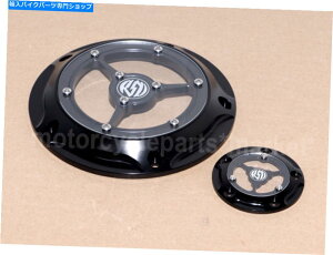 Engine Covers CNC RSD Clarity 5z[_[r[^C~O^C}[Jo[RgXgn[[frbh\̃Jbg CNC RSD Clarity 5-Hole Derby Timing Timer Cover Contrast Cut for Harley Davidson