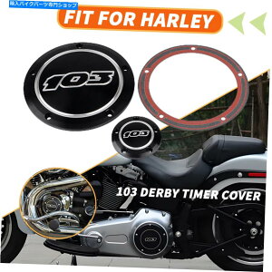 Engine Covers 103�_�[�r�[�^�C�}�[�J�o�[�n�[���[�E���g�����~�e�b�h���[�h�L���O�G���N�g���O���C�hFLHT�ɓK���Ă��܂� 103 Derby Timer Cover Fit For Harley Ultra Limited Road King Electra Glide FLHT