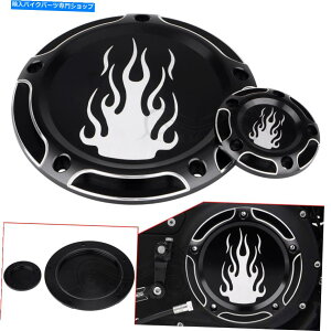 Engine Covers ubNCNC 5z[_[r[^C}[GWJo[n[[_CiGNgOChFLHTɓKĂ܂ Black CNC 5-Hole Derby Timer Engine Cover Fit For Harley Dyna Electra Glide FLHT