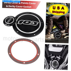 Engine Covers 103�_�[�r�[�^�C�~���O�^�C�}�[�J�o�[�n�[���[�G���N�g���X�g���[�g�O���C�h�ɓK�����K�X�P�b�g�L�b�g�t�B�b�g 103 Derby Timing Timer Cover W/Gasket Kit Fit For Harley Electra Street Glide�y���s
