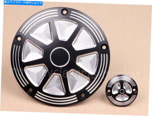 Engine Covers �n�[���[�c�[�����O2016-2018 2017�̃u���b�N�o�[�X�g�_�[�r�[�J�o�[�^�C�~���O�^�C�}�[�J�o�[ Black Burst Derby Cover Timing Timer Cover For Harley Touring 2016-2018 2017�y���s�A���i�z