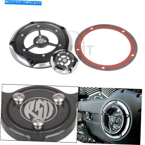 Engine Covers �u���b�NCNC RSD�_�[�r�[�^�C�~���O�^�C�}�[�J�o�[�n�[���[���[�h�L���O�G���N�g���O���C�h�_�C�i Black CNC RSD Derby Timing Timer Cover For Harley Road King Electra Glide Dyna�y���s�A���i�z