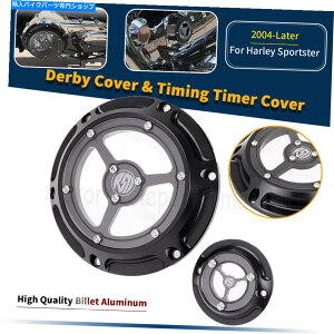 Engine Covers Black Clarity Derby^C~O^C}[Jo[n[[X|[cX^[JX^XL883 1200C Black Clarity Derby Timing Timer Covers For Harley Sportster Custom XL883 1200C