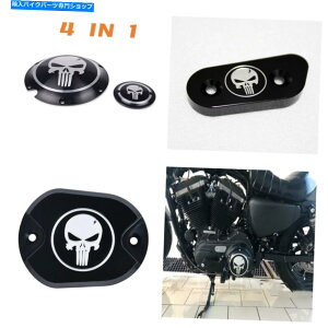 Engine Covers �_�[�r�[�J�o�[�ƃ^�C�}�[�J�o�[�`�F�[�������J�o�[�ƃn�[���[�p�̃u���[�L�V�����_�[�J�o�[ Derby Cover &Timer Cover Chain Inspection Cover &Brake Cylinder Cover FOR HARLEY�y���s�A���i�z