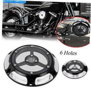 Engine Covers 6z[CNC_[r[^C~O^C}[Jo[n[[X|[cX^[1200JX^XL1200C 6 Holes CNC Derby Timing Timer Cover For Harley Sportster 1200 Custom XL1200C