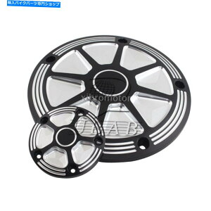 Engine Covers �A���~�j�E���_�[�r�[�^�C�~���O�^�C�}�[�J�o�[�n�[���[���[�h�̂��߂�5�̌� Aluminium Derby Timing Timer Cover 5 Holes For Harley Road Electra Glide Softail�y���s�A���i�z