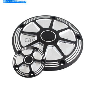 Engine Covers �n�[���[�c�[�����O�X�g���[�g�O���C�h���[�h�L���O�L���O�O���C�h�̃u���b�N�_�[�r�[�^�C�~���O�^�C�}�[�J�o�[ Black Derby Timing Timer Cover For Harley Touring Street Glide Road King Glide�y��