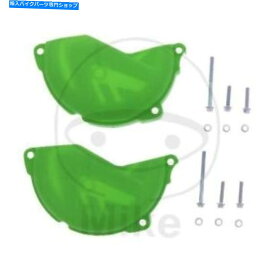 Engine Covers 川崎KX-F 450＃2016-2018のクラッチイグニッションカバー保護セットグリーン Clutch ignition cover protection set green for Kawasaki KX-F 450 # 2016-2018