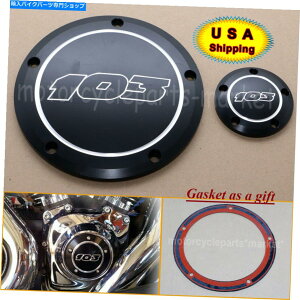 Engine Covers ubN103_[r[Jo[n[[_Ci99-13\tgACc[Õ^C~OJo[ Black 103 Derby Cover Timing Timer Cover for Harley Dyna 99-13 Softail Touring