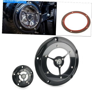Engine Covers RSD_[r[^C}[Jo[ubNNAn[[c[O\tgAO_Cit@bg{[CFLSTF RSD Derby & Timer Cover Black Clear For Harley Touring Softail Dyna Fatboy FLSTF