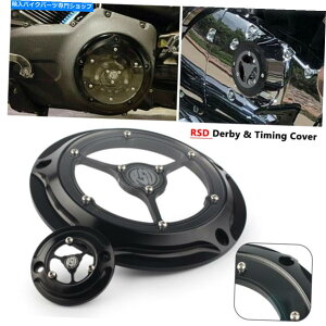 Engine Covers �n�[���[�c�[�����O�X�g���[�g�O���C�h���[�h�L���O2016+�̃u���b�N�_�[�r�[�^�C�~���O�^�C�}�[�J�o�[ Black Derby Timing Timer Cover For Harley Touring Street Glide Road King 2016+�y���s�A���i�z