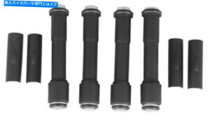 Engine Covers �v�b�V�����b�h�`���[�u�J�o�[�Z�b�g�L�b�g�u���b�N99-17�n�[���[�c�C���J��17900033 60933 Pushrod Tube Cover Set Kit Black For 99-17 Harley Twin Cam 17900033 60933