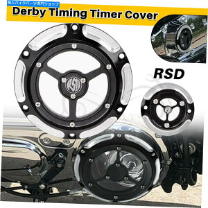 Engine Covers �n�[���[�̃A���~�j�E��RSD�_�[�r�[�^�C�~���O�^�C�}�[�J�o�[48�X�|�[�c�X�^�[883 XL883 Aluminum RSD Derby Timing Timer Cover For Harley Forty Eight Sportster 883 XL883�y���s�A���i�z