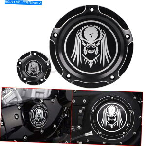 Engine Covers n[[_CiGNgXg[gOChEg~ebh̃ubNXJ_[r[^C}[Jo[ Black Skull Derby Timer Cover For Harley Dyna Electra Street Glide Ultra Limited