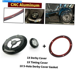 Engine Covers US RSD�N���A�_�[�r�[�^�C�}�[�^�C�~���O�J�o�[�ƃn�[���[�_�C�i00-17 FXDWG FXDB�̃K�X�P�b�g US RSD Clear Derby Timer Timing Cover & Gasket For Harley Dyna 00-17 FXDWG FXDB�y���s�A���i�z