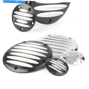 Engine Covers 2x 5z[GWNb`P[X^C~OJo[n[[cCJVo[A~jẼJo[ 2x 5 Hole Engine Clutch Case Timing Covers For Harley Twin Cam Silver Aluminium