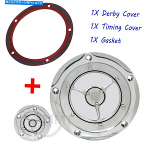 Engine Covers RSD Clarity Derby CoverTiming TimerJo[5Dyna Softail FLSTFɓKĂ܂ RSD Clarity Derby Cover & Timing Timer Covers 5 Holes Fit For Dyna Softail FLSTF