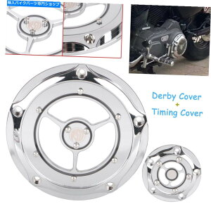 Engine Covers �n�[���[�\�t�g�A�C���X�v�����K�[�X�g���[�g�O���C�h�E���g�����~�e�b�h�̃_�[�r�[�^�C�~���O�^�C�}�[�J�o�[ Derby Timing Timer Cover For Harley Softail Springer Street Glide Ultra Limited�y���s