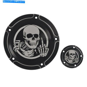 Engine Covers �I�[�g�o�C�X�J��5�z�[���_�[�r�[�^�C�~���O�^�C�}�[�J�o�[�n�[���[FXSB FLHR FLHT Motorcycle Skull Five Holes Derby Timing Timer Cover For Harley FXSB FLHR FLHT�y���s�A���i�z