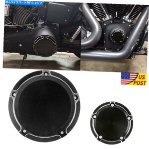 Engine Covers �n�[���[�c�[�����O�X�g���[�g�O���C�h���[�h�L���O�\�t�g�C���̂��߂̃u���b�N�_�[�r�[�^�C�~���O�^�C�}�[�J�o�[ Black Derby Timing Timer Cover For Harley Touring Street Glide Road King Softail