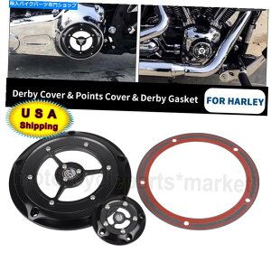 Engine Covers CNC�N���A�_�[�r�[�^�C�}�[�^�C�~���O�J�o�[�n�[���[�G���N�g���X�g���[�g�g���C�O���C�h�p�K�X�P�b�g CNC Clear Derby Timer Timing Cover W/Gasket For Harley Electra Street Tri Glide�y���s�A���i�z