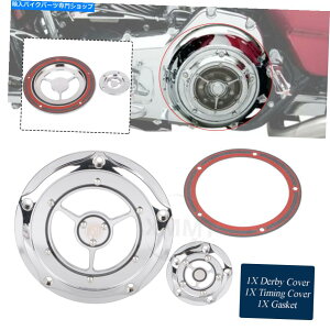 Engine Covers Chrome RSDNA_[r[^C~O^C}[Jo[n[[\tgACt@bg{[CXg[gOCh Chrome RSD Clear Derby Timing Timer Cover for Harley Softail Fatboy Street Glide