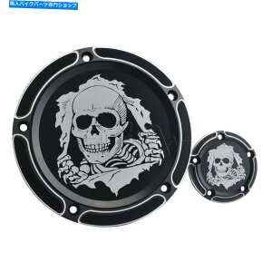 Engine Covers n[[_Ci[hLOGNgOCh̃I[goCubN_[r[Jo[ƃ^C}[Jo[ Motorcycle Black Derby Cover&Timer Cover For Harley Dyna Road King Electra Glide