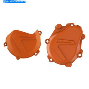 Engine Covers |X|[gIWNb`COjbVJo[K[hveN^[LbgKTM 450 XC-F 2016-20 Polisport Orange Clutch Ignition Cover Guard Protector Kit KTM 450 XC-F 2016-20